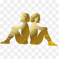 文字手指智人卡通插图.双子座塑像材料-空若网 文字手指智人卡通插图.双子座塑像材料-空若网