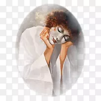 皮埃罗小丑画水彩画-空若网 皮埃罗小丑画水彩画-空若网