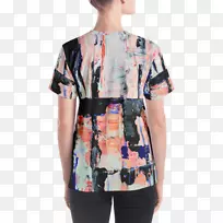 t恤肩袖上衣t恤-空若网 t恤肩袖上衣t恤-空若网