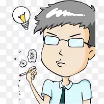 卡通烟民-空若网 卡通烟民-空若网