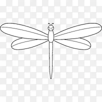 蝶形昆虫线对称点蜻蜓轮廓-空若网 蝶形昆虫线对称点蜻蜓轮廓-空若网