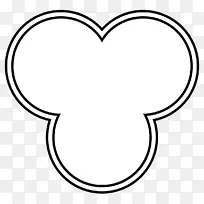 三叶等边三角形符号形状.四翼型-空若网 三叶等边三角形符号形状.四翼型-空若网