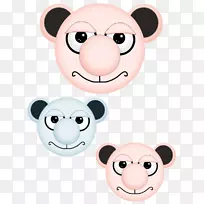 鼻子卡通视觉感知-熊脸-空若网 鼻子卡通视觉感知-熊脸-空若网