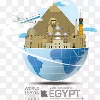 免费信息图表插图.埃及景点装饰建筑-空若网 免费信息图表插图.埃及景点装饰建筑-空若网