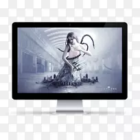 电脑显示器多媒体显示广告创意印刷广告欣赏-空若网 电脑显示器多媒体显示广告创意印刷广告欣赏-空若网