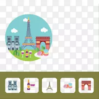 埃菲尔铁塔地标图-巴黎-空若网 埃菲尔铁塔地标图-巴黎-空若网