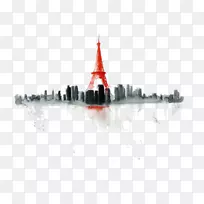 埃菲尔铁塔水彩画-巴黎-空若网 埃菲尔铁塔水彩画-巴黎-空若网