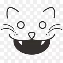 胡须猫鼻子白色剪贴画-空若网 胡须猫鼻子白色剪贴画-空若网