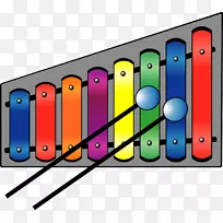 木琴剪贴画.彩色木琴-空若网 木琴剪贴画.彩色木琴-空若网