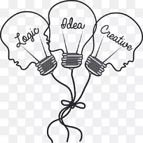 图标-脑球创意人-空若网 图标-脑球创意人-空若网