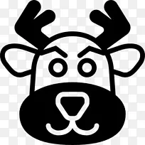 鼻子驯鹿头饰鹿角剪贴画驯鹿-空若网 鼻子驯鹿头饰鹿角剪贴画驯鹿-空若网