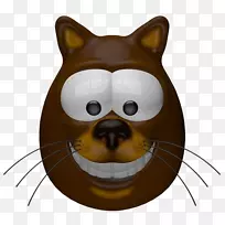 猫卡通胡须插图-棕色猫的黑色鼻子-空若网 猫卡通胡须插图-棕色猫的黑色鼻子-空若网