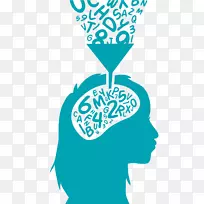 数学脑思维人的轮廓-空若网 数学脑思维人的轮廓-空若网