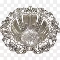 银盘子餐具.银-空若网 银盘子餐具.银-空若网