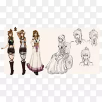 服装设计素描-设计-空若网 服装设计素描-设计-空若网