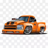 卡通热棒插画.手绘卡通插画小货车-空若网 卡通热棒插画.手绘卡通插画小货车-空若网