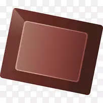 长方形手绘巧克力棕色-空若网 长方形手绘巧克力棕色-空若网