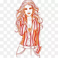 卡通插图.手绘美发-空若网 卡通插图.手绘美发-空若网