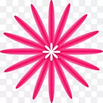 花瓣粉红色m线对称切花线-空若网 花瓣粉红色m线对称切花线-空若网