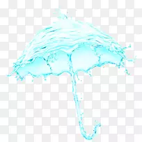 图标-蓝色淡水花伞装饰图案-空若网 图标-蓝色淡水花伞装饰图案-空若网