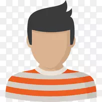 阿凡达可伸缩图形用户配置文件图标-穿条纹衬衫男孩-空若网 阿凡达可伸缩图形用户配置文件图标-穿条纹衬衫男孩-空若网