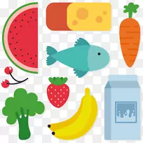 奶昔早餐奥格里斯牛奶载体五颜六色的食物-空若网 奶昔早餐奥格里斯牛奶载体五颜六色的食物-空若网