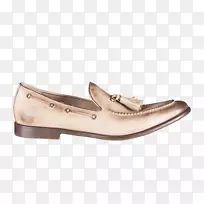 滑鞋皮革步行米色-空若网 滑鞋皮革步行米色-空若网