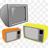 电视机-电视复古色背景材料-空若网 电视机-电视复古色背景材料-空若网