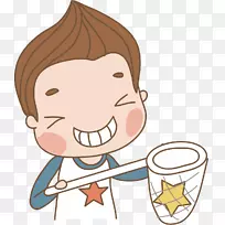 卡通插画-快乐男孩-空若网 卡通插画-快乐男孩-空若网