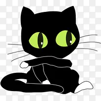 猫费利克斯黑猫剪贴画-空若网 猫费利克斯黑猫剪贴画-空若网