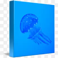 水母字体-蓝色水母-空若网 水母字体-蓝色水母-空若网