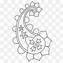 绘画佩斯利花卉设计剪贴画-空若网 绘画佩斯利花卉设计剪贴画-空若网