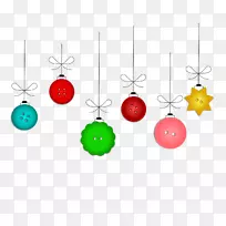 圣诞按钮剪贴画彩色按钮-空若网 圣诞按钮剪贴画彩色按钮-空若网