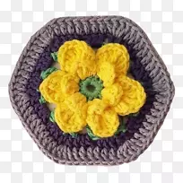 钩编毛纱水仙花-水百合-空若网 钩编毛纱水仙花-水百合-空若网