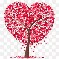 心树剪贴画-爱情之树-空若网 心树剪贴画-爱情之树-空若网