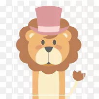 狮子数字图像-戴帽子的狮子-空若网 狮子数字图像-戴帽子的狮子-空若网