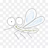 蝴蝶蚊虫插图.蚊虫材料的画-空若网 蝴蝶蚊虫插图.蚊虫材料的画-空若网