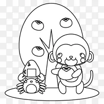 线艺术人类行为鼻子蟹-空若网 线艺术人类行为鼻子蟹-空若网