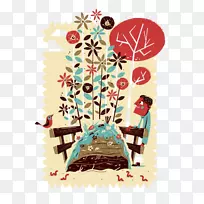 Adobe插画艺术插画-新鲜男孩插画-空若网 Adobe插画艺术插画-新鲜男孩插画-空若网