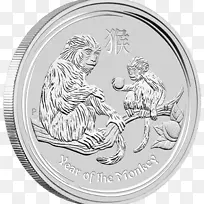 珀斯薄荷猴子金币月球系列-猴子-空若网 珀斯薄荷猴子金币月球系列-猴子-空若网