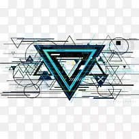 三角形剪贴画.科学的三角线装饰图案-空若网 三角形剪贴画.科学的三角线装饰图案-空若网