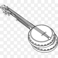 班卓琴吉他乐器剪辑艺术.乐器-空若网 班卓琴吉他乐器剪辑艺术.乐器-空若网