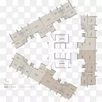 Oberoi Esquire公寓楼平面图-复制地板-空若网 Oberoi Esquire公寓楼平面图-复制地板-空若网