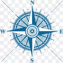 边缘圆图形设计区.蓝色罗盘-空若网 边缘圆图形设计区.蓝色罗盘-空若网