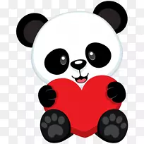 大熊猫动物画剪贴画-空若网 大熊猫动物画剪贴画-空若网