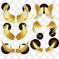 Adobe插画-金色翅膀-空若网 Adobe插画-金色翅膀-空若网