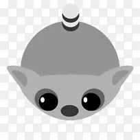 犬科犬鼻子卡通环尾狐猴-空若网 犬科犬鼻子卡通环尾狐猴-空若网