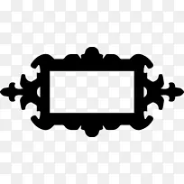 白色长方形剪贴画-花环-空若网 白色长方形剪贴画-花环-空若网