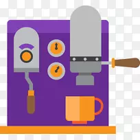 咖啡机紫色剪贴画紫色咖啡机-空若网 咖啡机紫色剪贴画紫色咖啡机-空若网