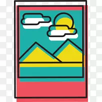 电脑图标剪辑艺术旅游元素-空若网 电脑图标剪辑艺术旅游元素-空若网